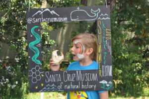 Student with painted face