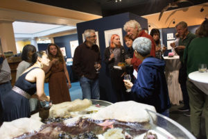 Group of people in the museum