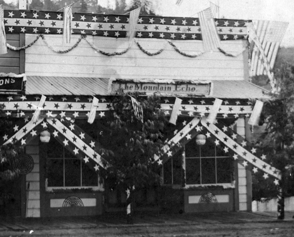 Newspaper office for The Mountain Echo in Boulder Creek, CA