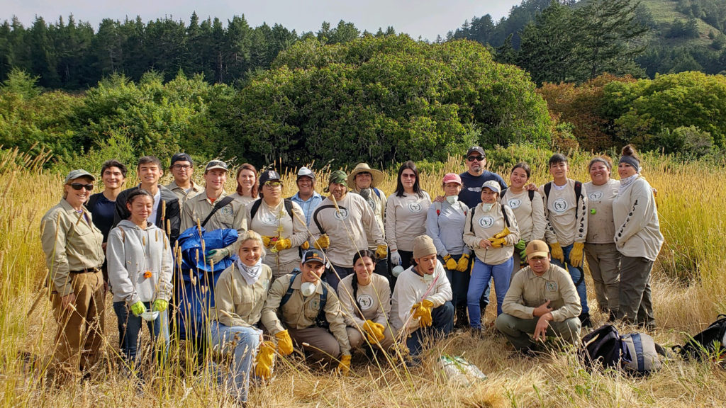 Amah Mutsun Land Trust crew in Quiroste Valley.