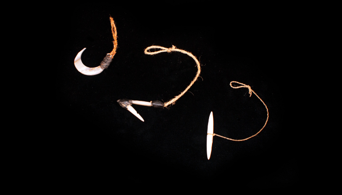 Shell fishing hooks